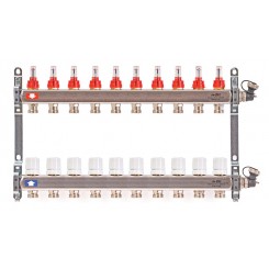 Коллектор распределительный Uni-Fitt 1 10 выходов, с расходомерами и термостатическими вентилями 450I4310"