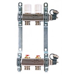 Коллектор распределительный Uni-Fitt 1 2 выхода, с регулировочными и термостатическими вентилями 451I4302"