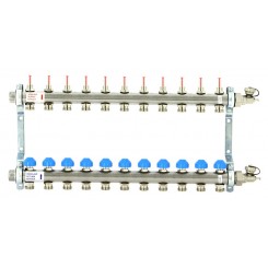 Коллектор распределительный Uni-Fitt Н 1 11 выходов, с расходомерами и термостатическими вентилями 455W4311"