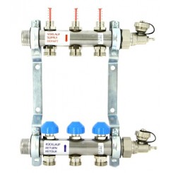 Коллектор распределительный Uni-Fitt Н 1 3 выхода, с расходомерами и термостатическими вентилями 455W4303"