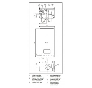 Газовый конденсационный настенный двухконтурный котел Protherm Рысь К 18/25 MKV