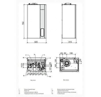 Конденсационный настенный котел Fondital ITACA KR 32 одноконтурный