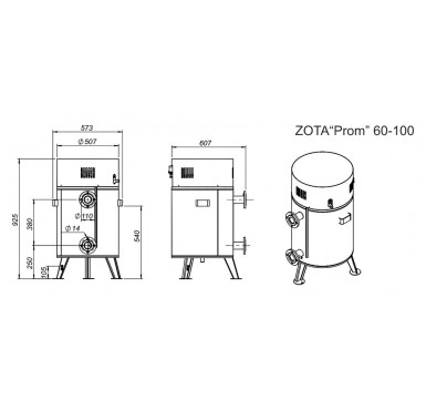 Котел электрический Zota Prom 100