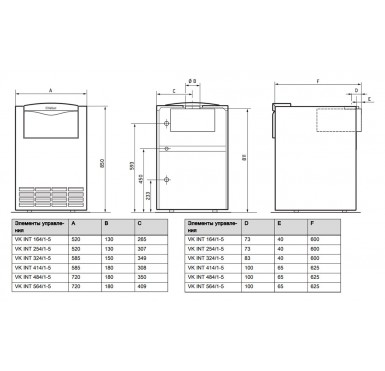 Напольный газовый одноконтурный котел Vaillant atmoVIT VK INT 414 1-5