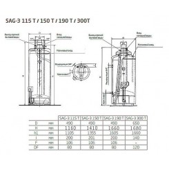 Водонагреватель накопительный газовый Baxi SAG-3 115